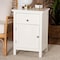 Baxton Studio Lambert Traditional White Finished Wood 1-Drawer Nightstand 194-11932-ZORO - alternate 3